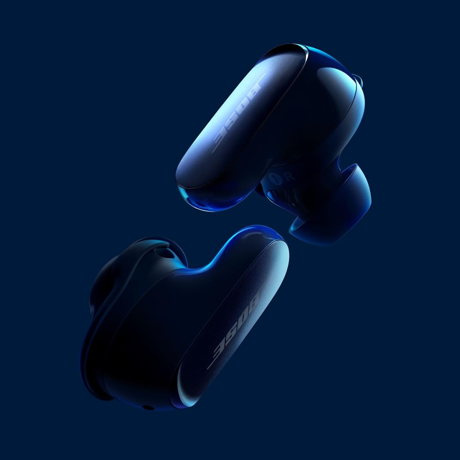 Bose QuietComfort Ultra Bluetooth Earbuds, Wireless Earbuds with Spatial Audio and World-Class Active Noise Cancellation, Deep Bass, Up to 6 Hours of Playtime, Lunar Blue - Limited Edition Color